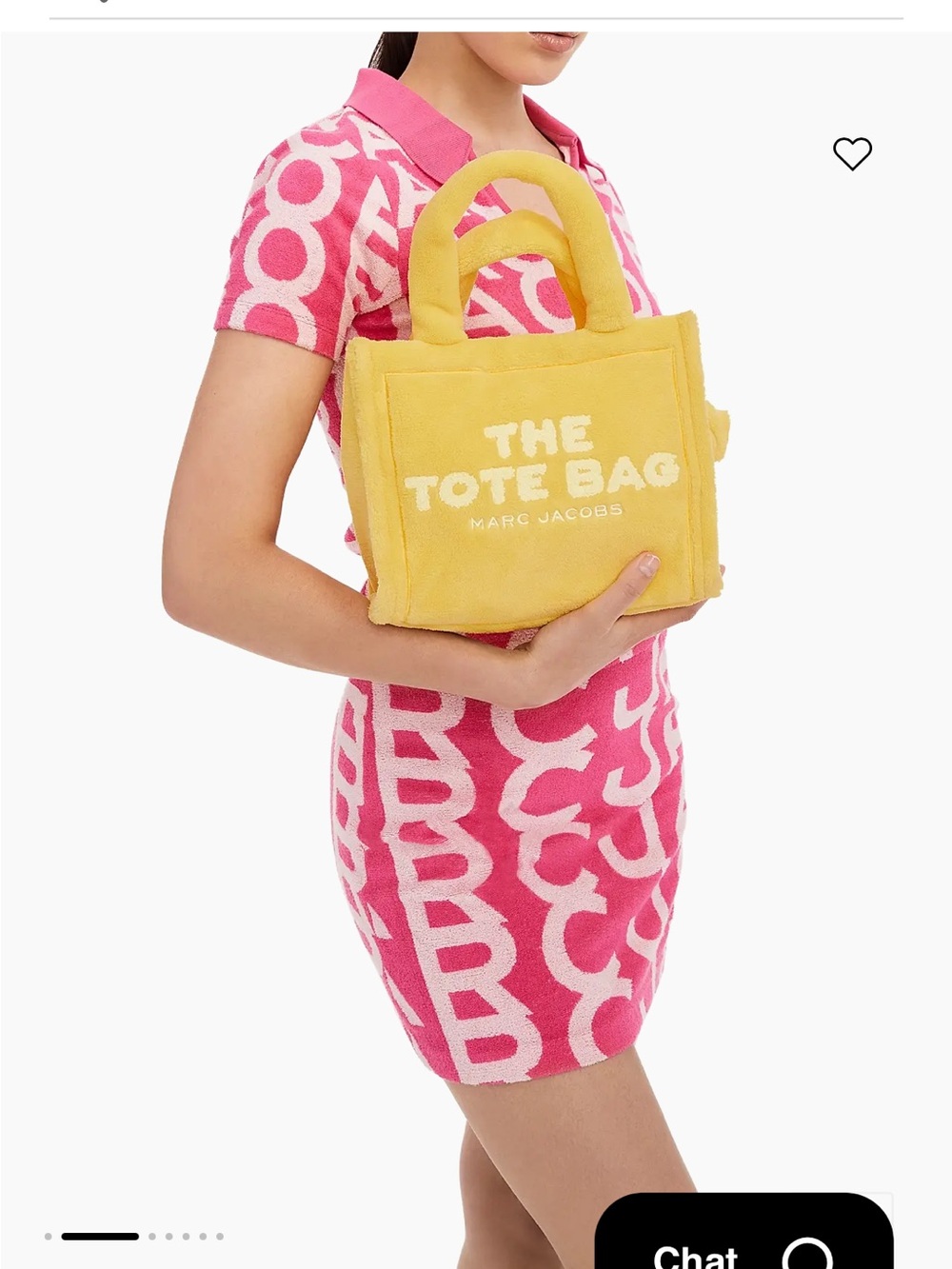 NWT Marc Jacob’s the terry small tote bag yellow